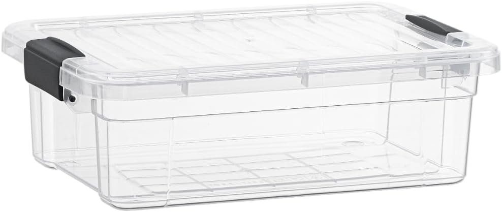 Contenedores plástico transparente apilables sin BPA