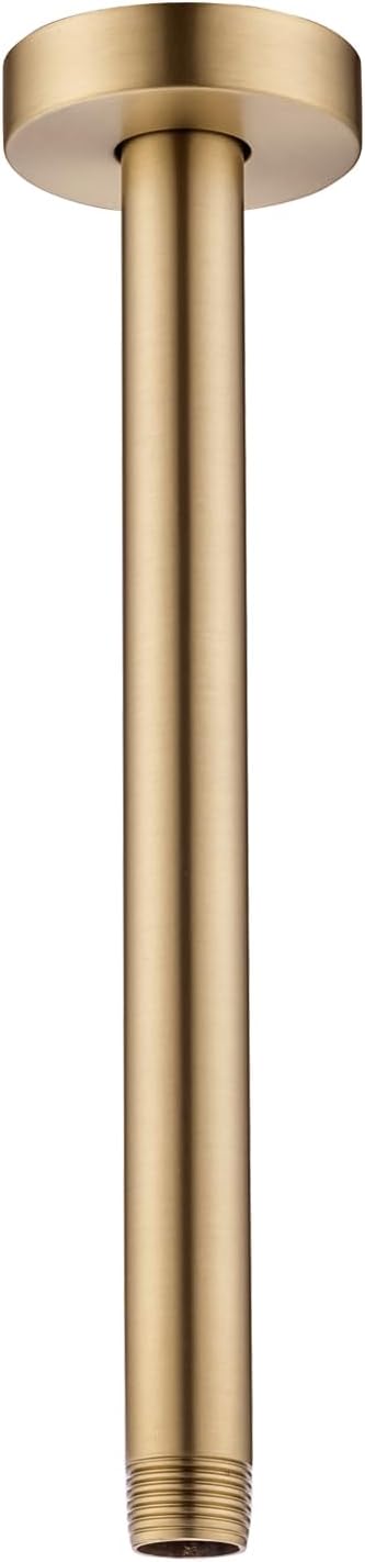 Brazo ducha brida montaje techo 10pulg bronce champán