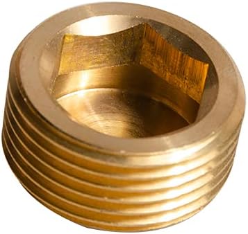 Enchufe hexagonal latón 1/2pulg paquete 6
