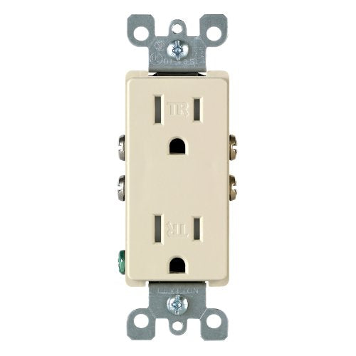 Receptáculo dúplex 15A 125V resistente hoja recta conexión tierra
