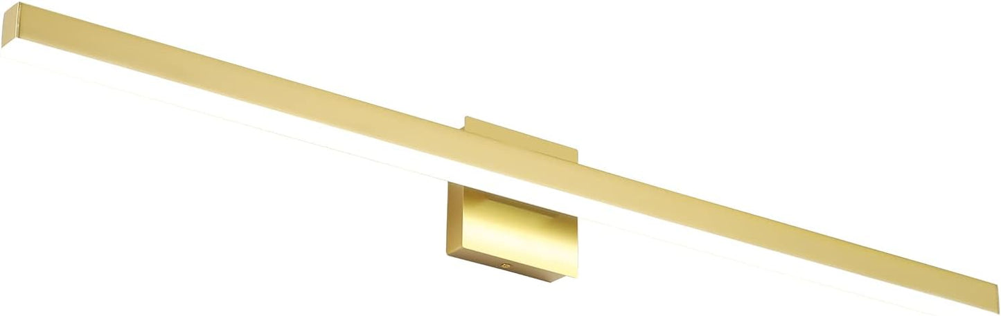 Lámpara baño dorada 40pulg LED moderna 5500K