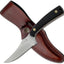 Cuchillo hoja fija 3.25" mango hueso simulado