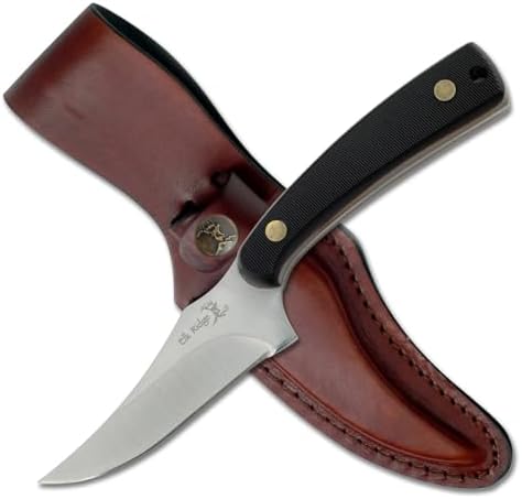 Cuchillo hoja fija 3.25" mango hueso simulado