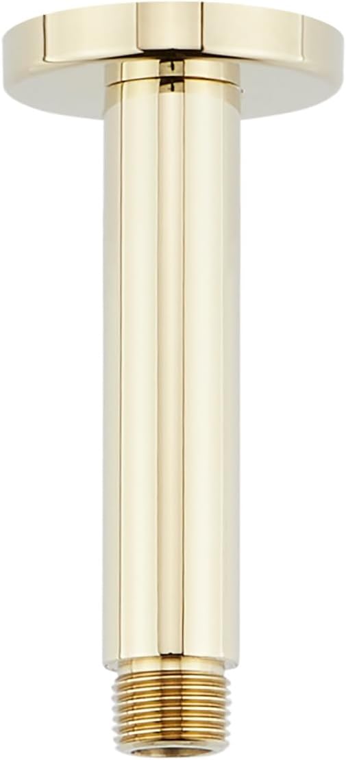 Brazo ducha cuadrado techo 4pulg negro mate