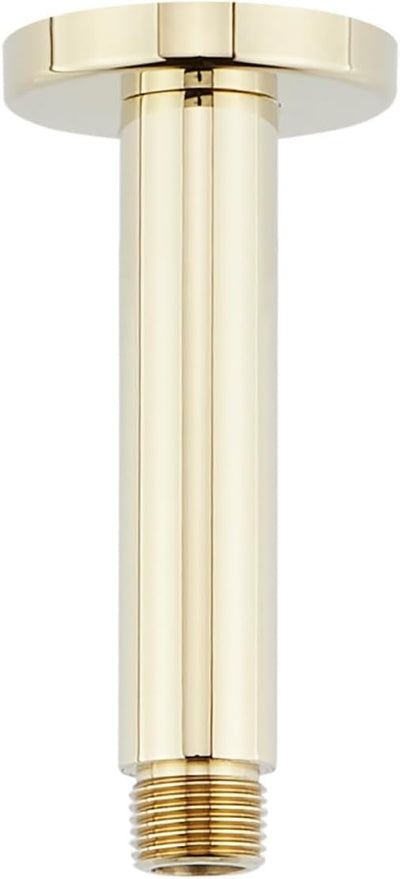 Brazo ducha cuadrado techo 4pulg negro mate
