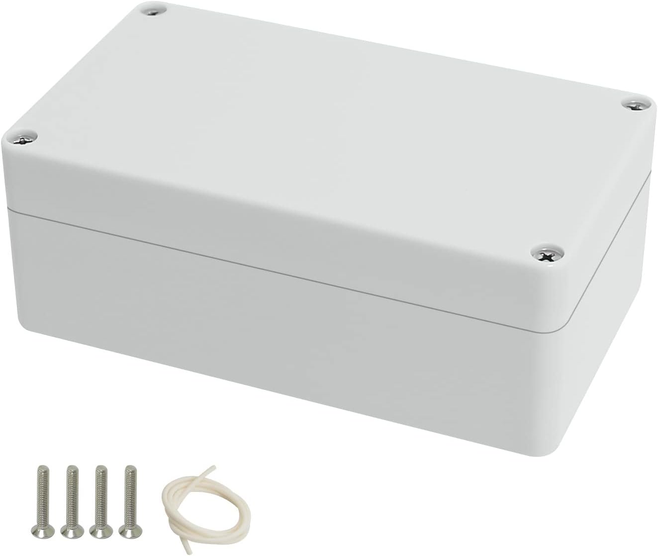 Caja eléctrica plástico IP65 6.2x3.5x2.4pulg