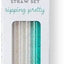 Juego popotes reutilizables 10.25pulg con cepillo