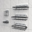 5 Organiz. Ducha Adhesivo Acero Inox Sin Perforaciones