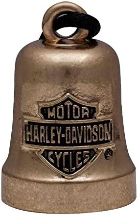Campana motocicleta Harley-Davidson Bar & Shield dorado