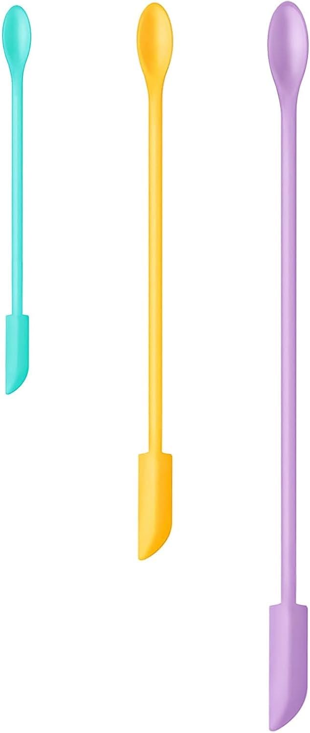 Set 3 Espátulas Silicona para Maquillaje y Cocina