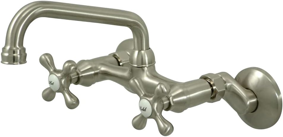 Llave cocina con 2 manijas pared KS213SN