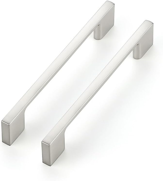 25 Tiradores Níquel Cepillado 5" Cajones