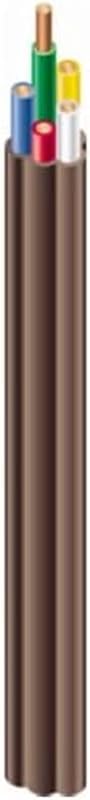 Cable termostato cobre macizo 18/7 clase 2 50 ft marrón