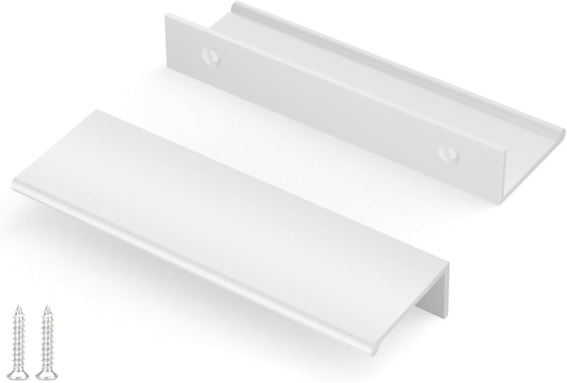 10 Manijas cocina 4" blancas para cajones y puertas