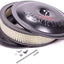 Kit filtro aire aluminio anodizado negro 14pulg logotipo