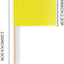 Palillos dientes bandera blanca para fiestas amarillo