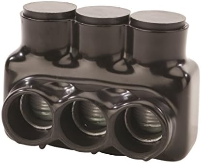 Bloque conectores varios cables aislados negro