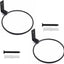 Soporte pared para plantas plegable 4.3" negro set 2
