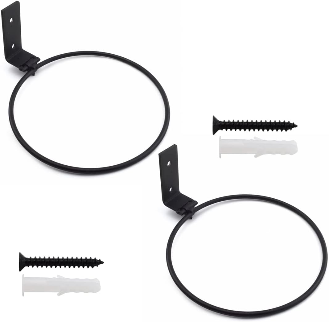 Soporte pared para plantas plegable 4.3" negro set 2