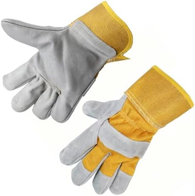 Guantes soldadura cuero resistente calor 932°F