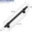 10 Manijas Gabinete Negro 8-13/16" Tiradores