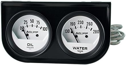 Medidor aceite/agua 2.3125pulg consola negra