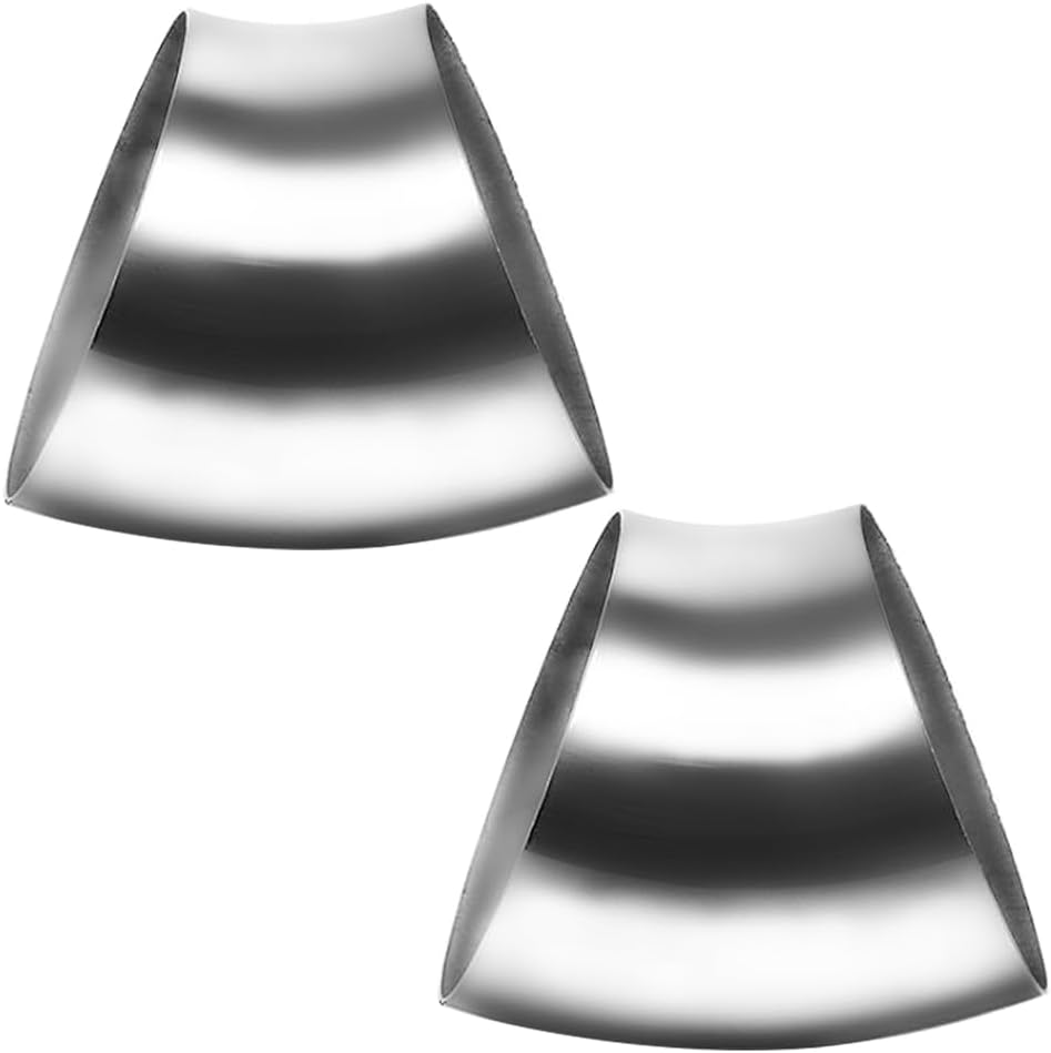 Codo escape acero inox 1.5" 45grados 2pzas