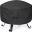 Cubierta hoguera impermeable 600D redonda 30x12" negro