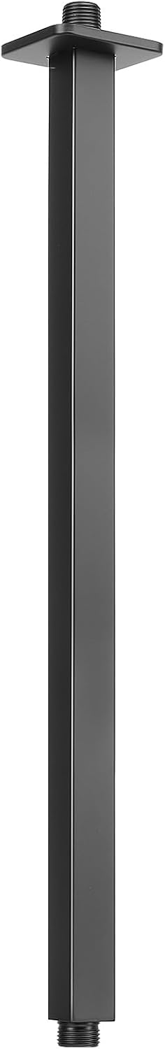 Brazo ducha techo extensor acero inox 24pulg negro