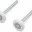 Rodillos nailon puerta garaje 2pulg vástago 4pulg suave