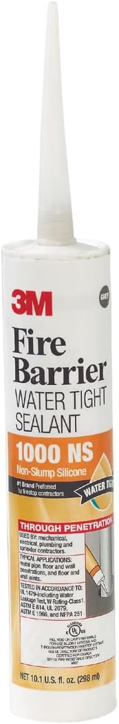 Sellador hermético contra incendios 10.1oz gris