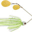 Señuelo pesca lubina 1/2 oz blanco Chartreuse plata
