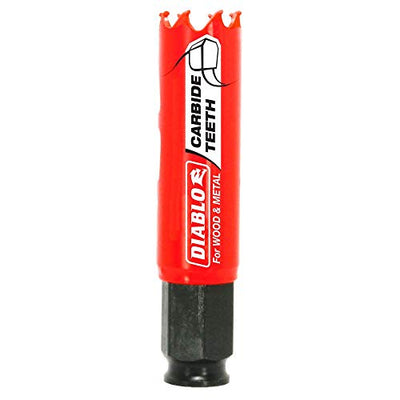 Sierra de agujero carburo para madera y metal 7/8