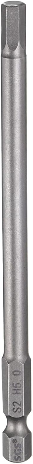Llave de broca hexagonal 0.197pulg 110mm vástago magnético