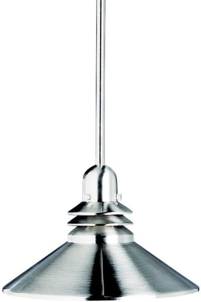 Colgante cocina 1 luz níquel cepillado 11x8pulg
