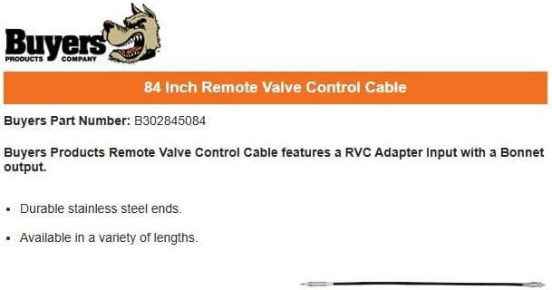 Cable mando remoto válvula 84" acero inox camión