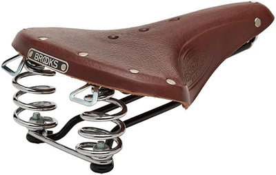 Silla de bicicleta cuero con resortes