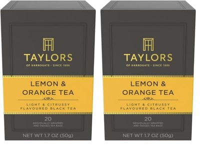Bolsitas té negro limón naranja 20 pzas