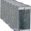 Caja mampostería 1 banda 3.5" 10 TKO gris set 3
