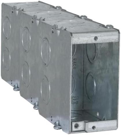 Caja mampostería 1 banda 3.5" 10 TKO gris set 3