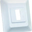 Base interruptor placa frontal individual blanco