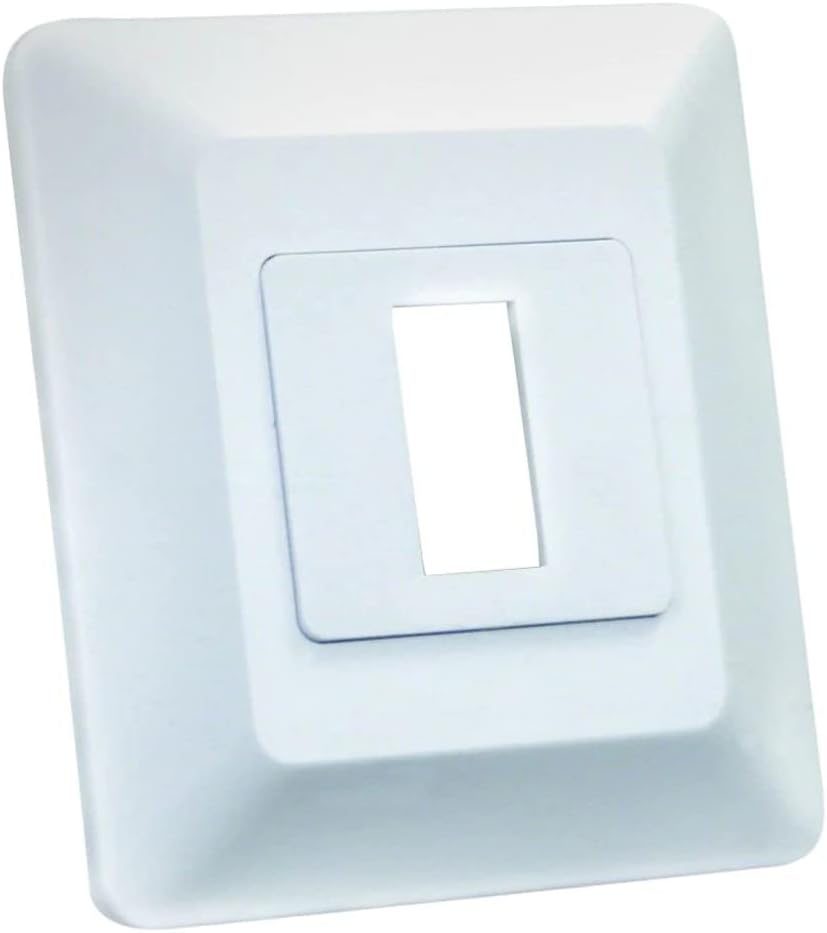 Base interruptor placa frontal individual blanco