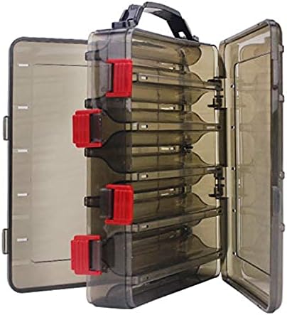 Caja doble cara 10 compartimentos impermeables para pesca