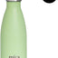 Botella agua acero inox delgada forma cola 12oz verde cactus