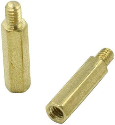 Separador pilares latón hexagonal 0.118pulg 50pzas