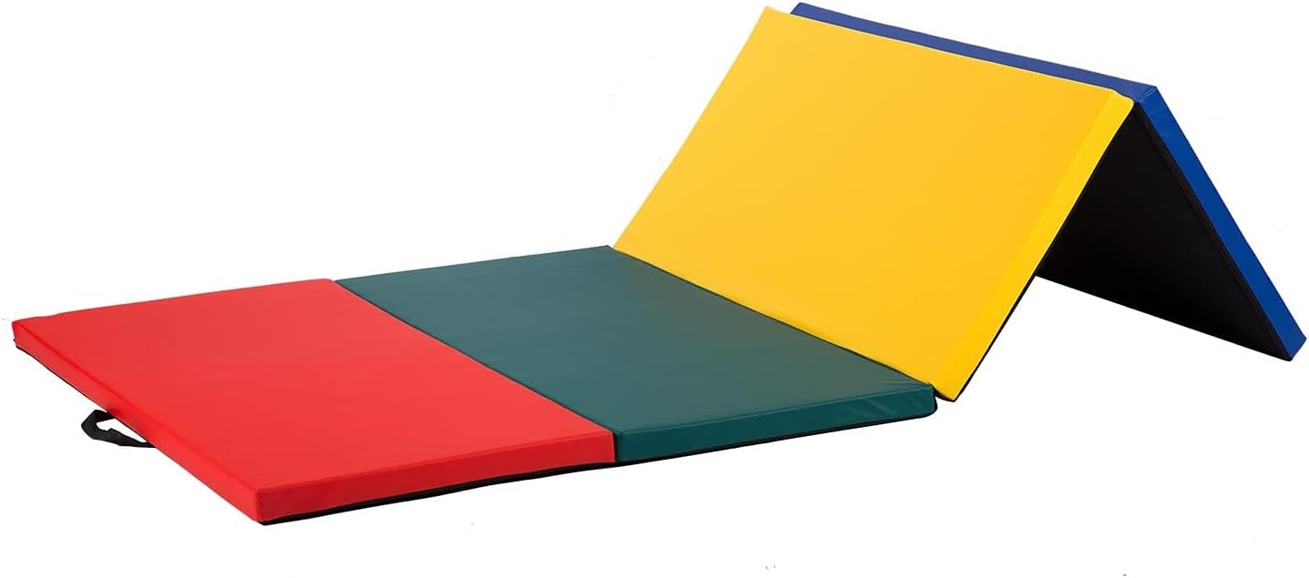 Manta ejercicio 2x6/4x8/4x10ft PU cuero asas portátil
