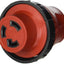 Adaptador enchufe desmontable 15AM a 30AF rojo