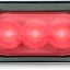 Luz advertencia 3 LED roja montaje superficie