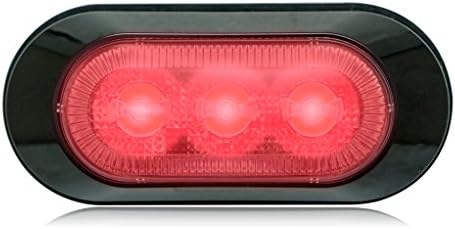 Luz advertencia 3 LED roja montaje superficie