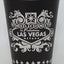 Vaso shot negro con folio plateado Las Vegas
